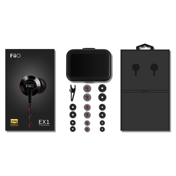 FiiO EX1ii Second Generation Titanium Driver IEM Headphones BLACK - AV Shop UK - 2